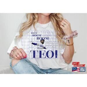 Boom Let Me Hear You Say Teo La Baseball Inspired Tee